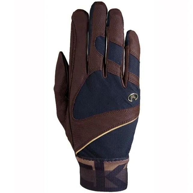 Milton Roeckl riding gloves, brown