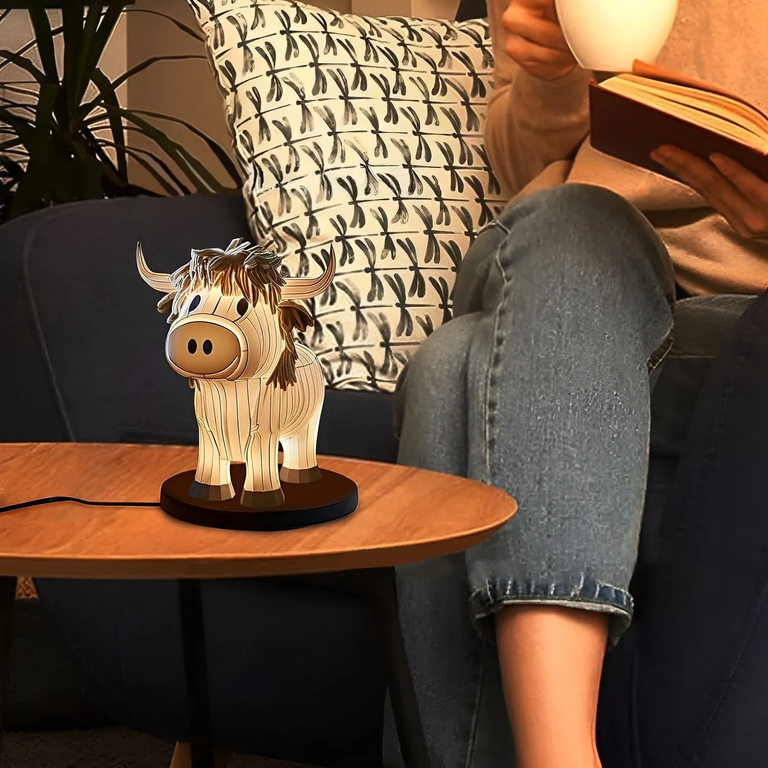 Moo N Glow: Cute Cow Table Lamp