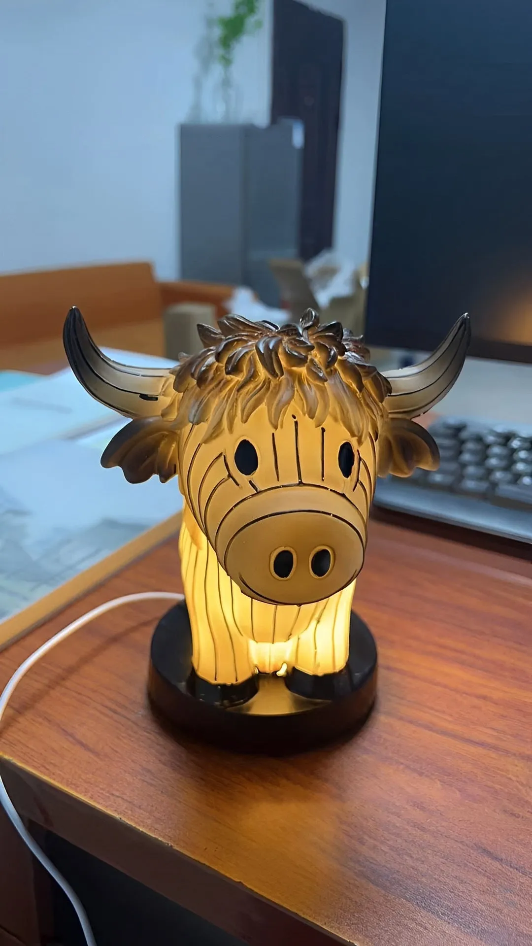 Moo N Glow: Cute Cow Table Lamp