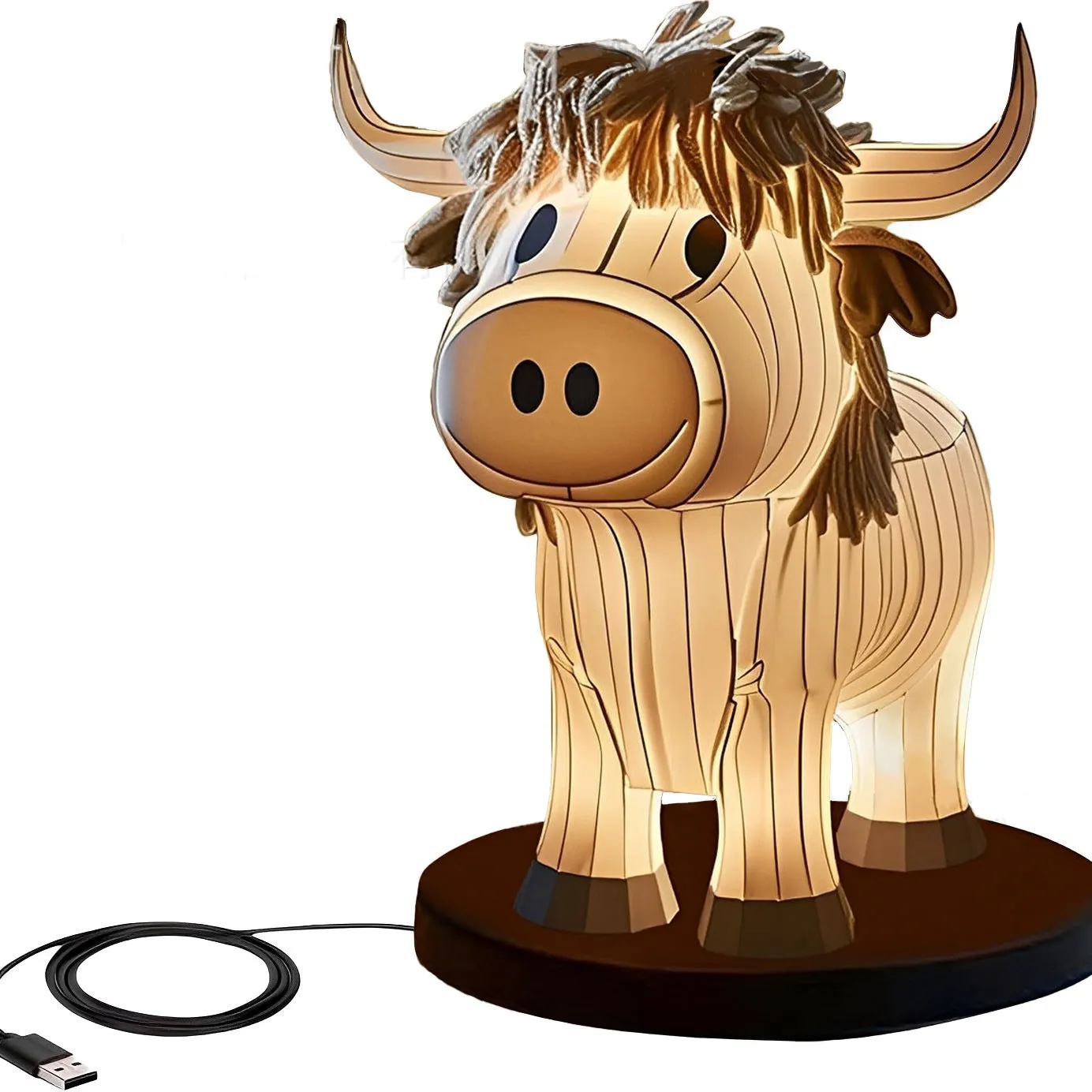 Moo N Glow: Cute Cow Table Lamp