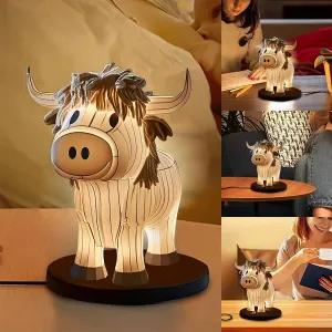 Moo N Glow: Cute Cow Table Lamp