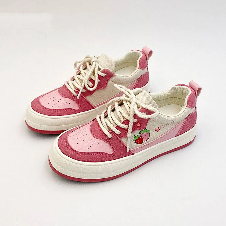 Pink Strawberry Sneakers