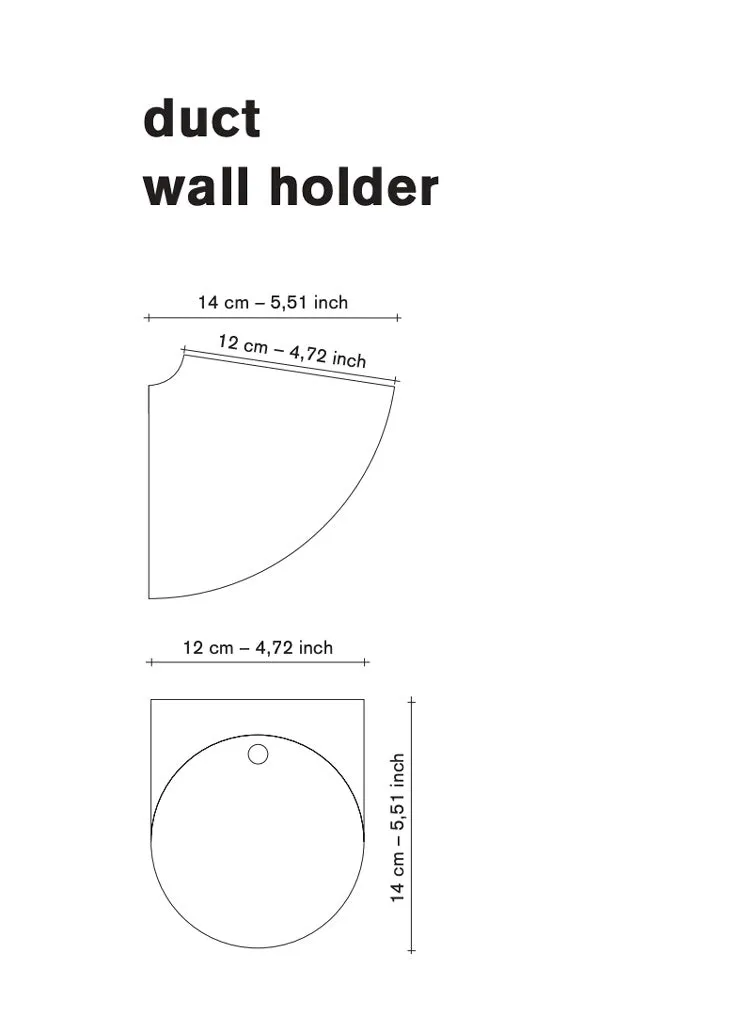 Porcelain Wall Holder, White - Destroyers Builders