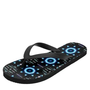 Rising Star Wolf Moon Flip Flops