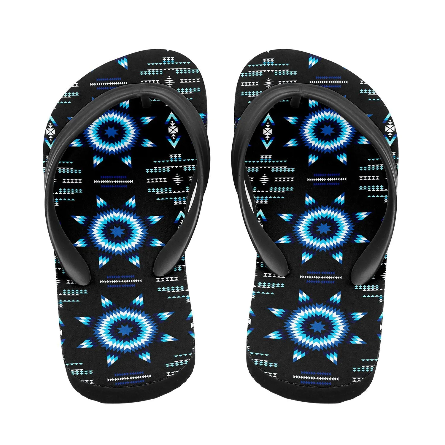 Rising Star Wolf Moon Flip Flops