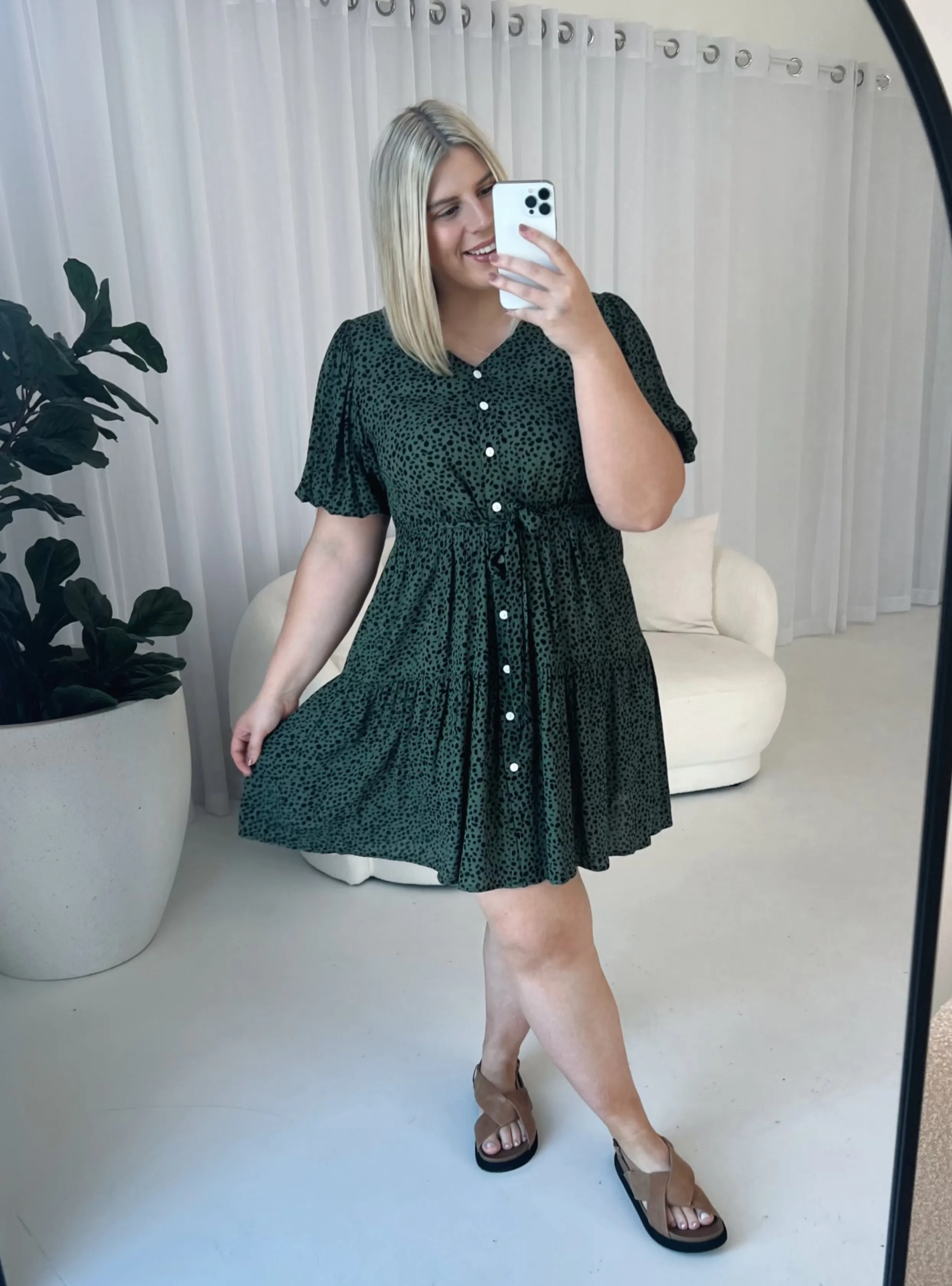 SABRINA DRESS - Olive