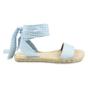 Sandália Espadrille Ignês Vichy Azul