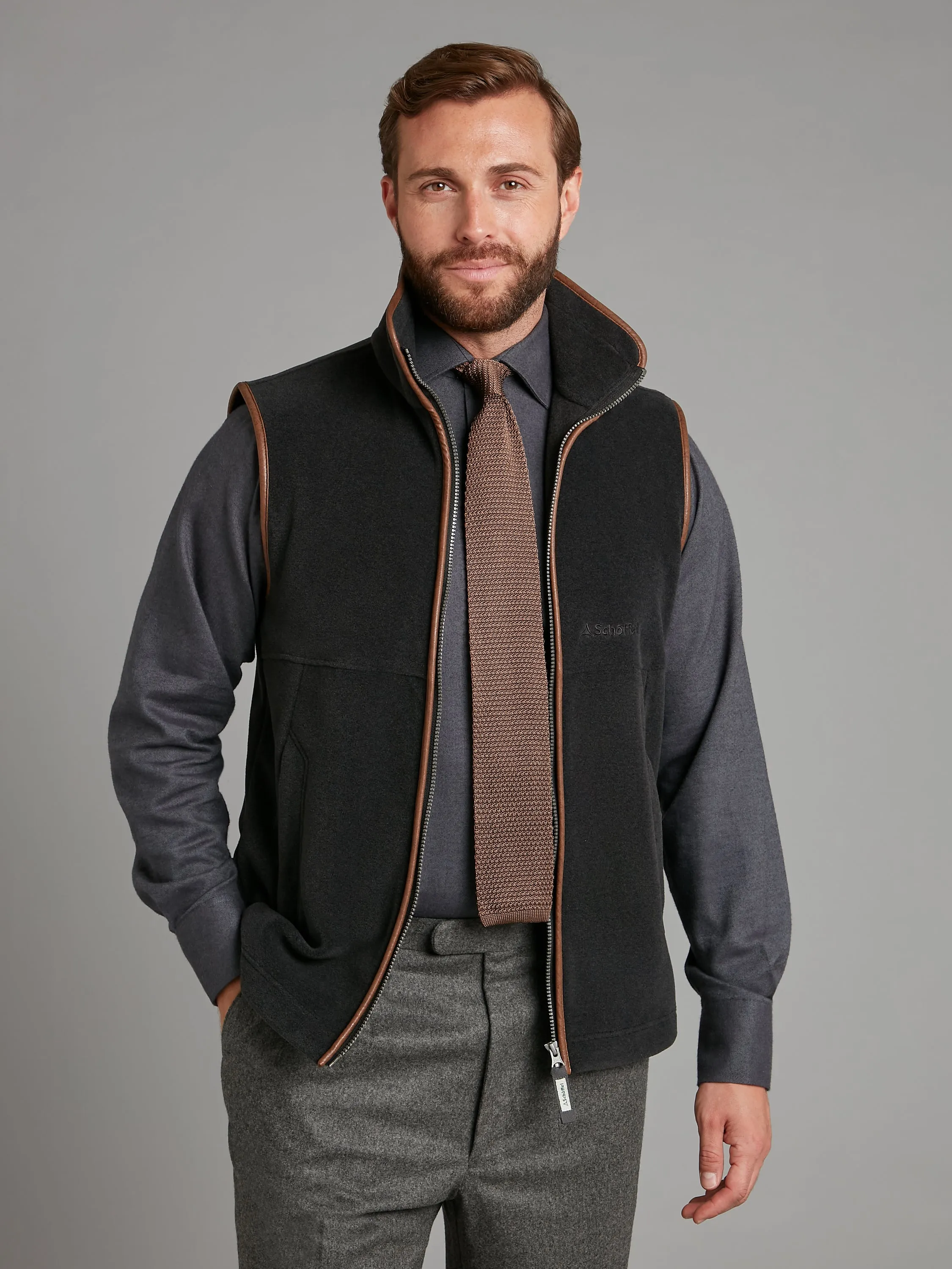 Schoffel Oakham Fleece Vest - Gunmetal