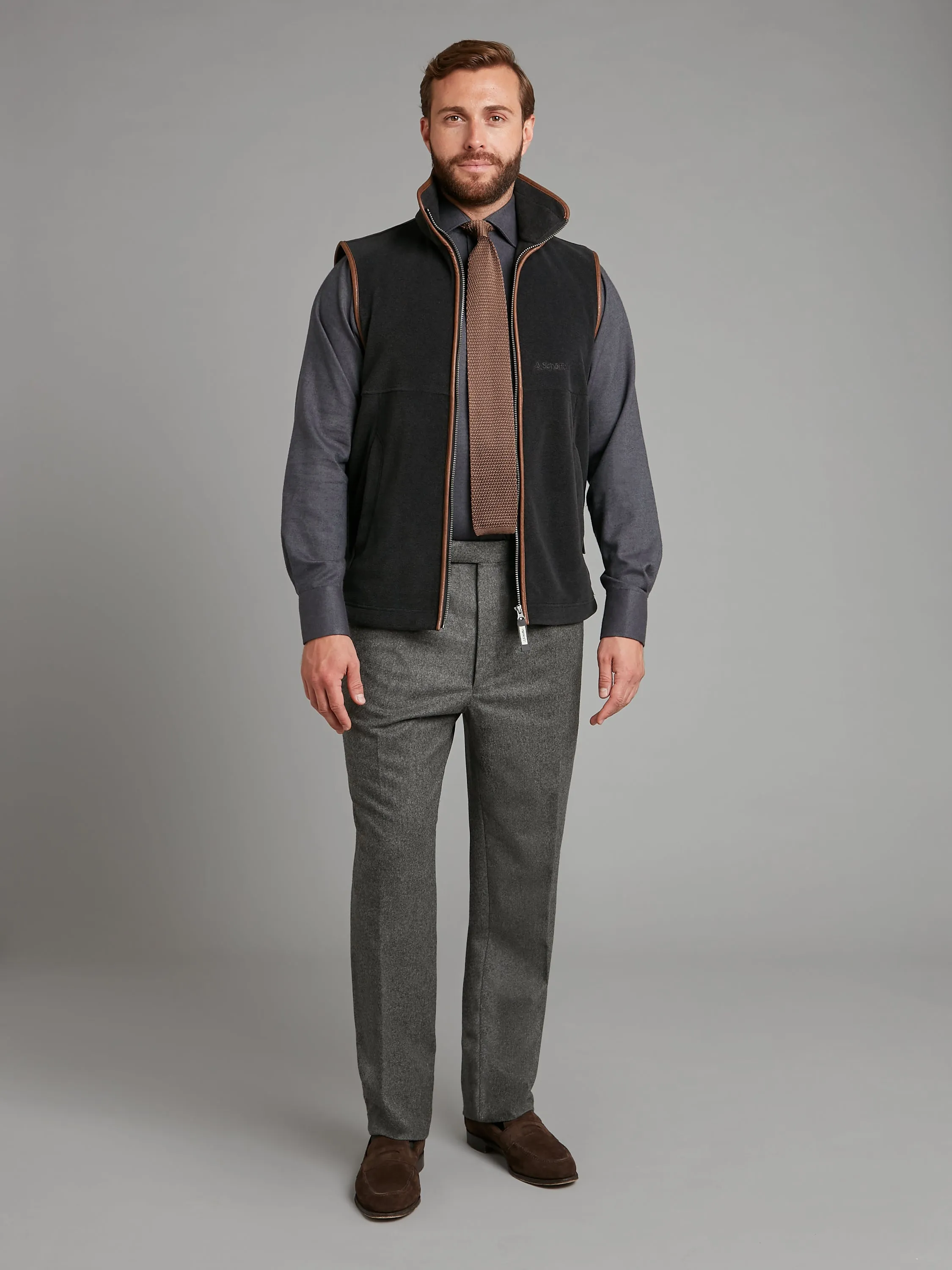 Schoffel Oakham Fleece Vest - Gunmetal