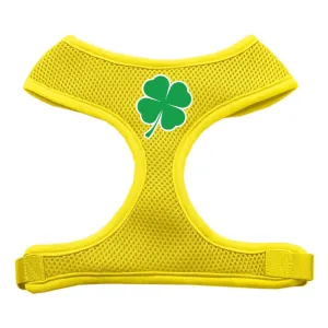 Shamrock Screen Print Soft Mesh Harness Yellow Medium