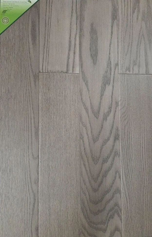 SILVER GREY - Green TOUCH Click Engineered Oak 5" x 1/2"