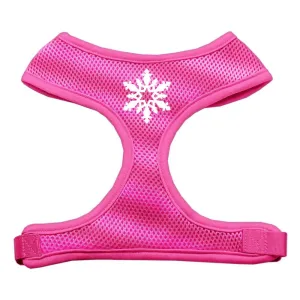 Snowflake Design Soft Mesh Harnesses Pink Large