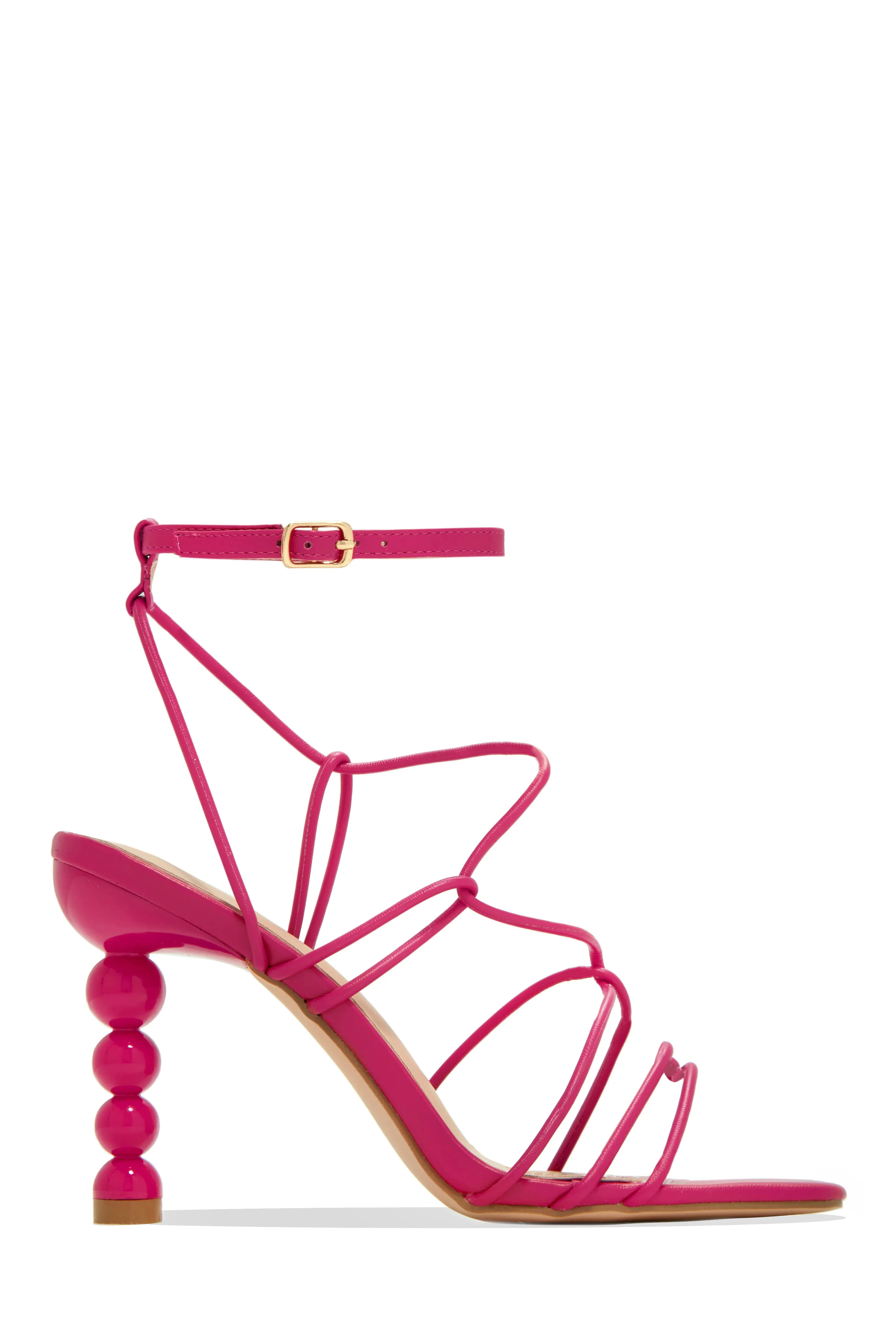 St. Barts Summer Square Toe Strappy Heels - White