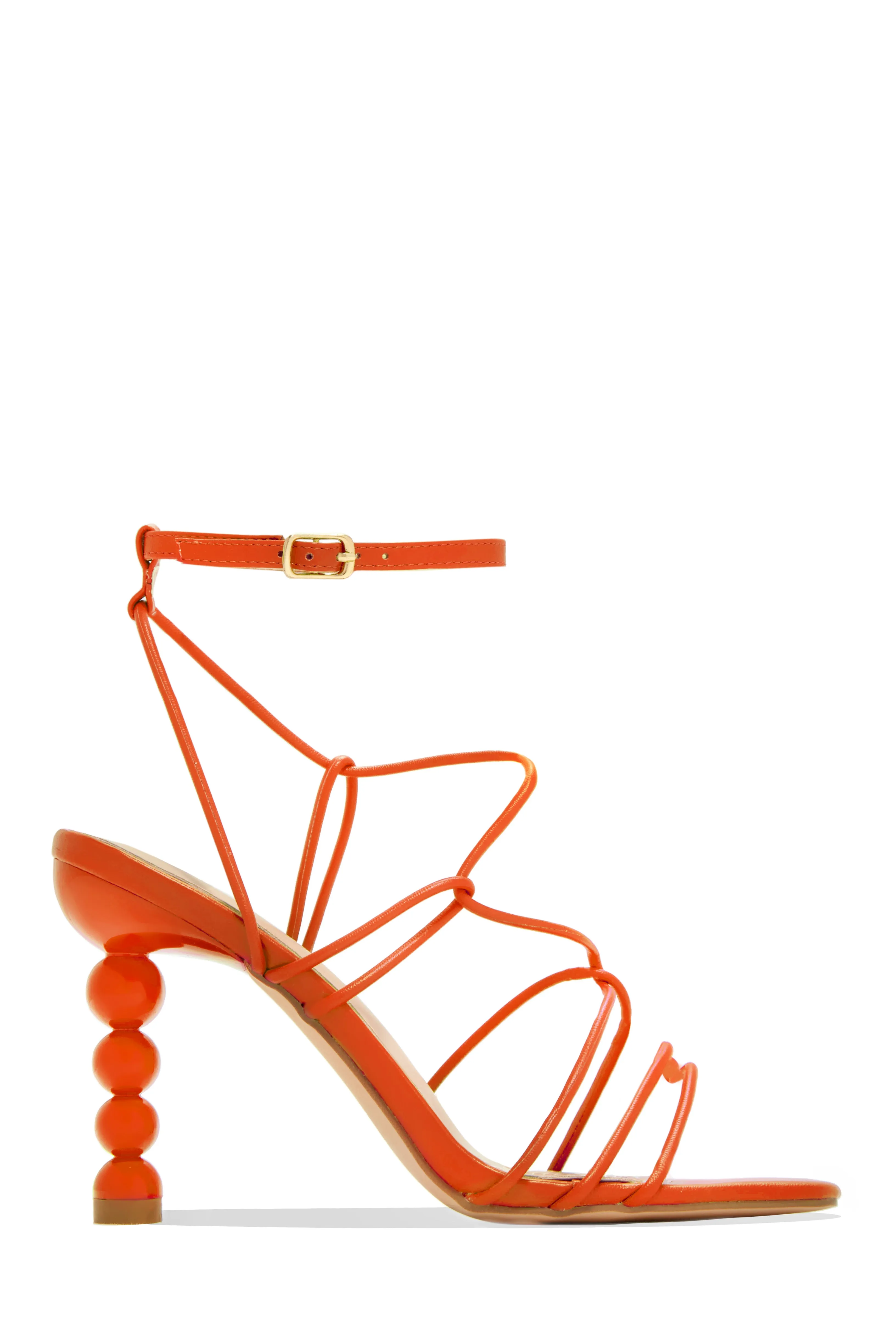 St. Barts Summer Square Toe Strappy Heels - White