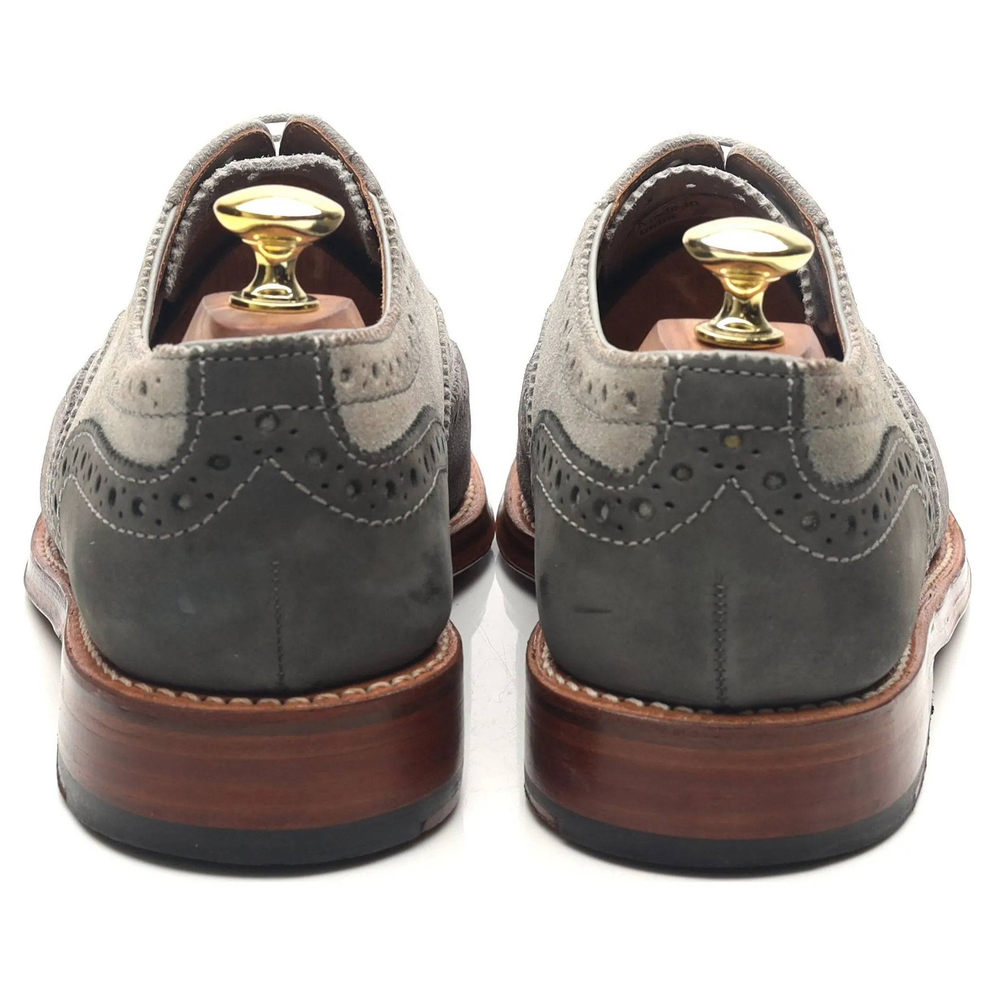 'Stanley' Grey Suede Brogues UK 7 G