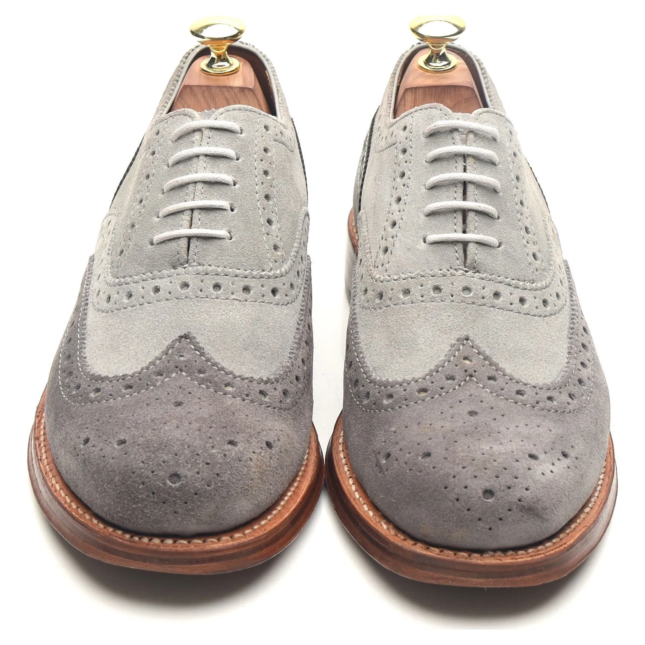 'Stanley' Grey Suede Brogues UK 7 G