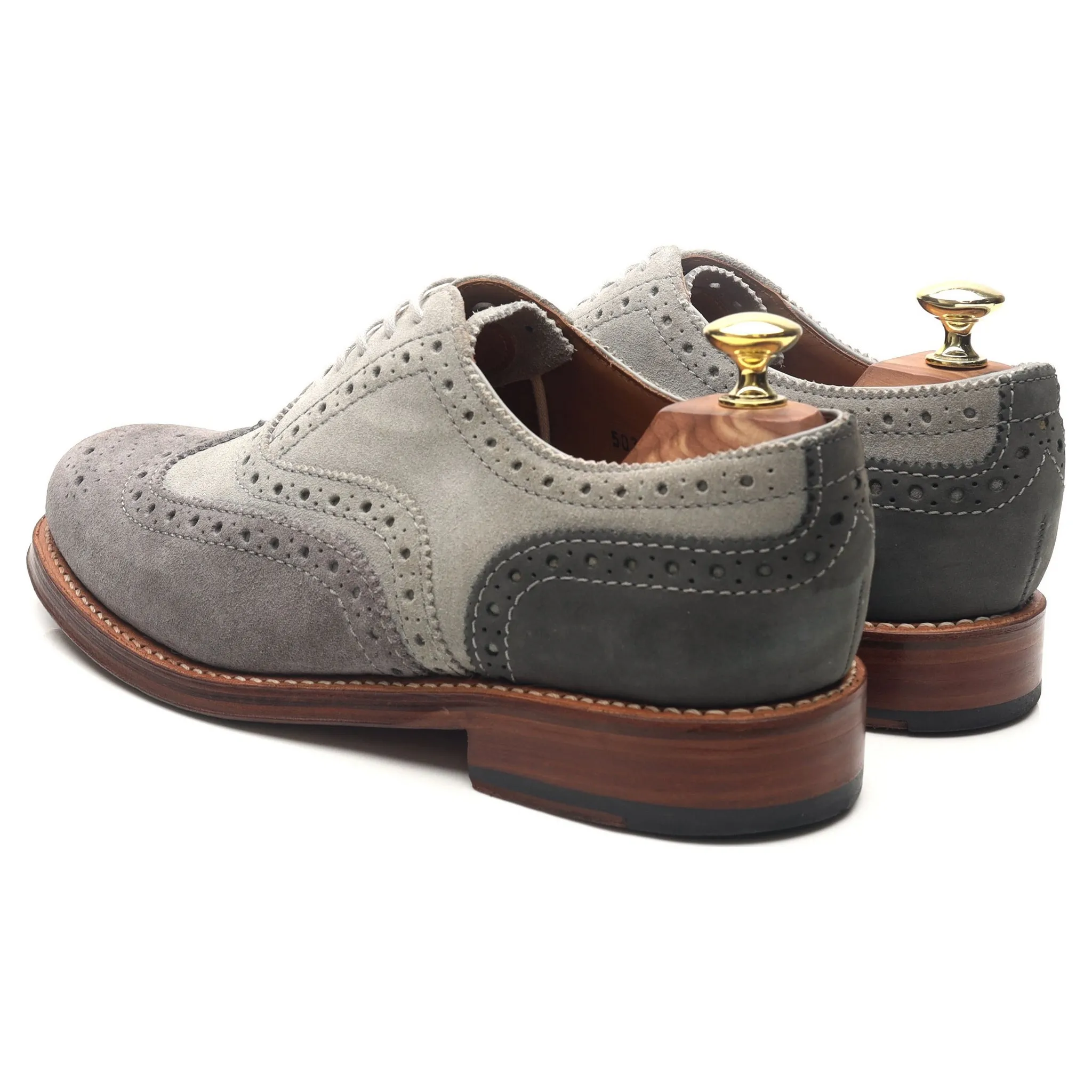 'Stanley' Grey Suede Brogues UK 7 G