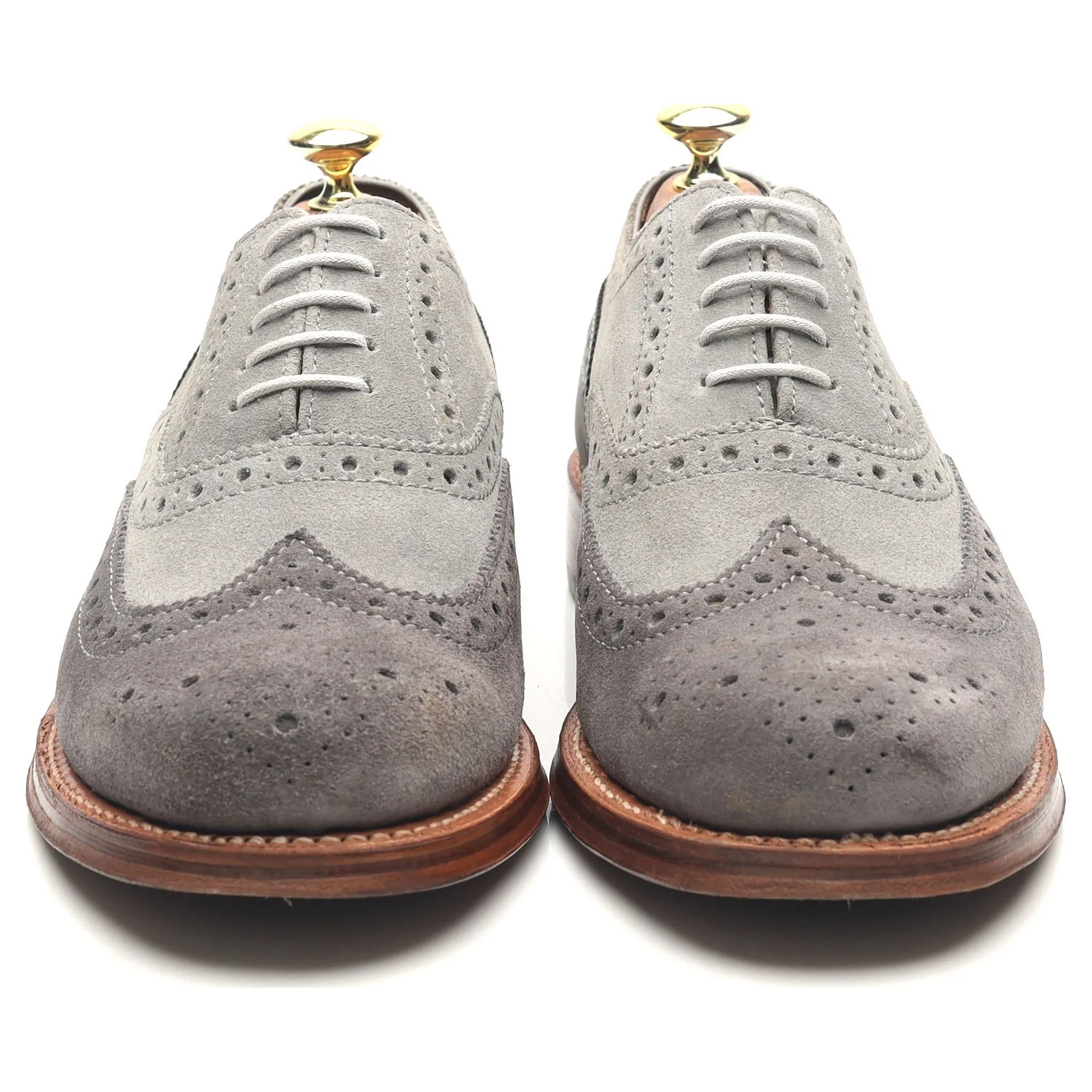 'Stanley' Grey Suede Brogues UK 7 G