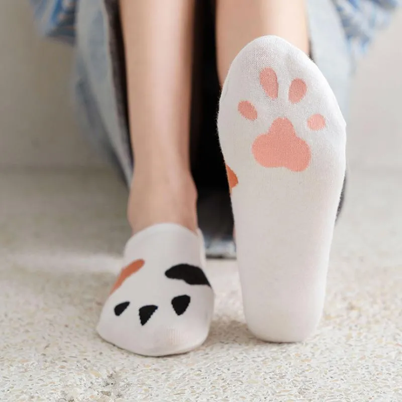 Summer Breathable Cat Paw Socks