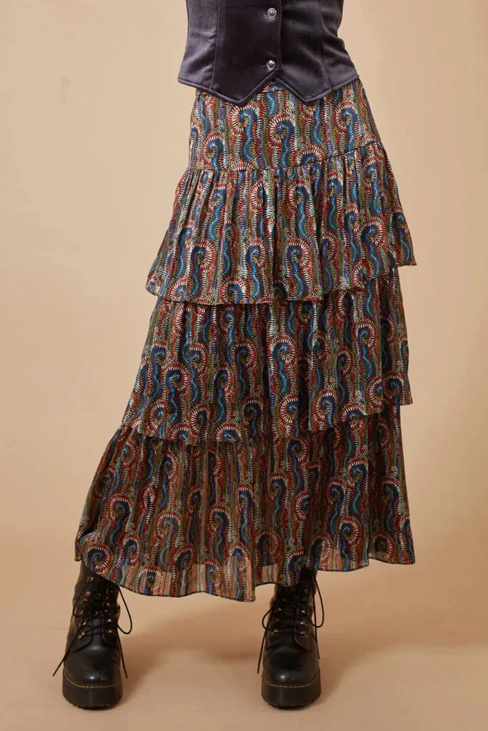 Swirls And Strangers Falls Skirt