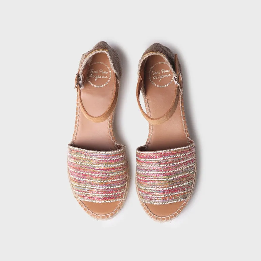 The Platform Espadrille Sandal in Multi