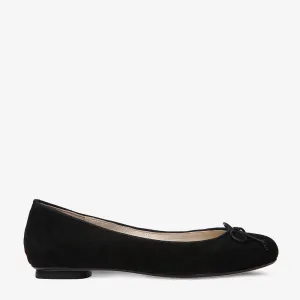 Tina Black Suede Ballet Flat