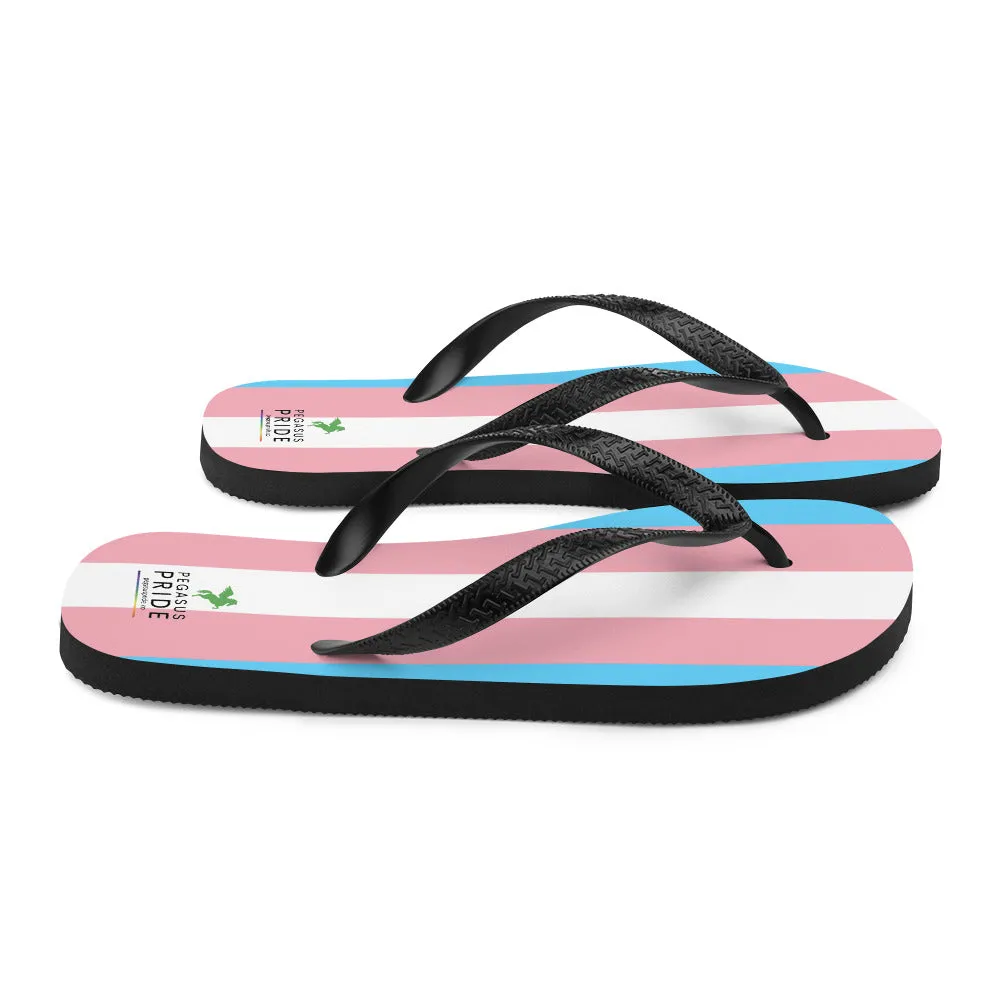 Transgender Trans Pride Flag Flip-Flop Sandals