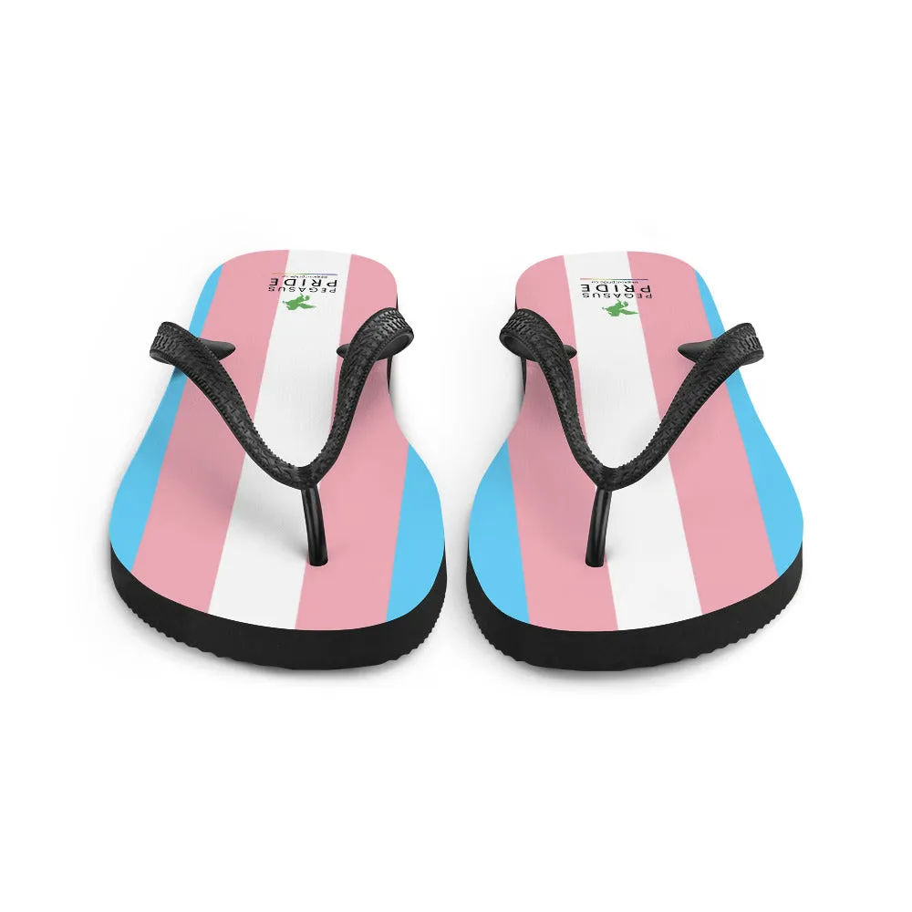 Transgender Trans Pride Flag Flip-Flop Sandals