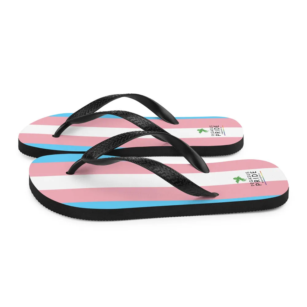 Transgender Trans Pride Flag Flip-Flop Sandals