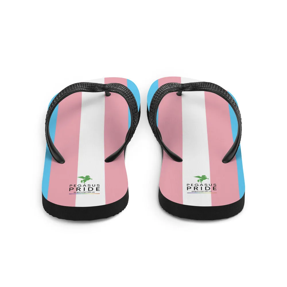 Transgender Trans Pride Flag Flip-Flop Sandals