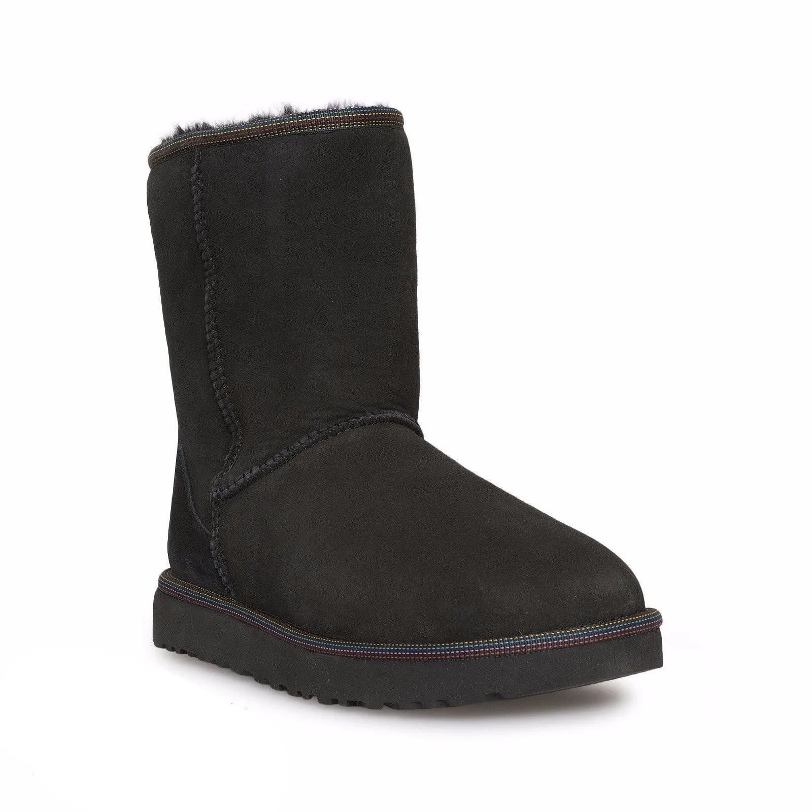 UGG Classic Short Weave Black Boots