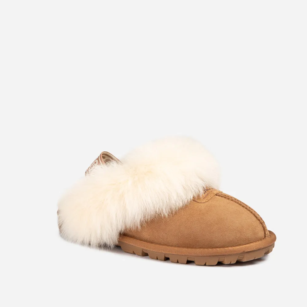 Ugg Coquette Premium Esperanza Sheepskin Slipper (Elastic Backstrap) (Detachable Feature)