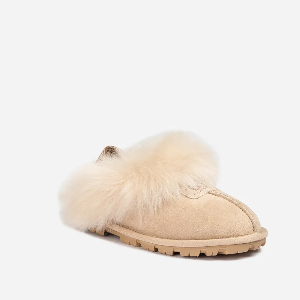 Ugg Coquette Premium Esperanza Sheepskin Slipper (Elastic Backstrap) (Detachable Feature)