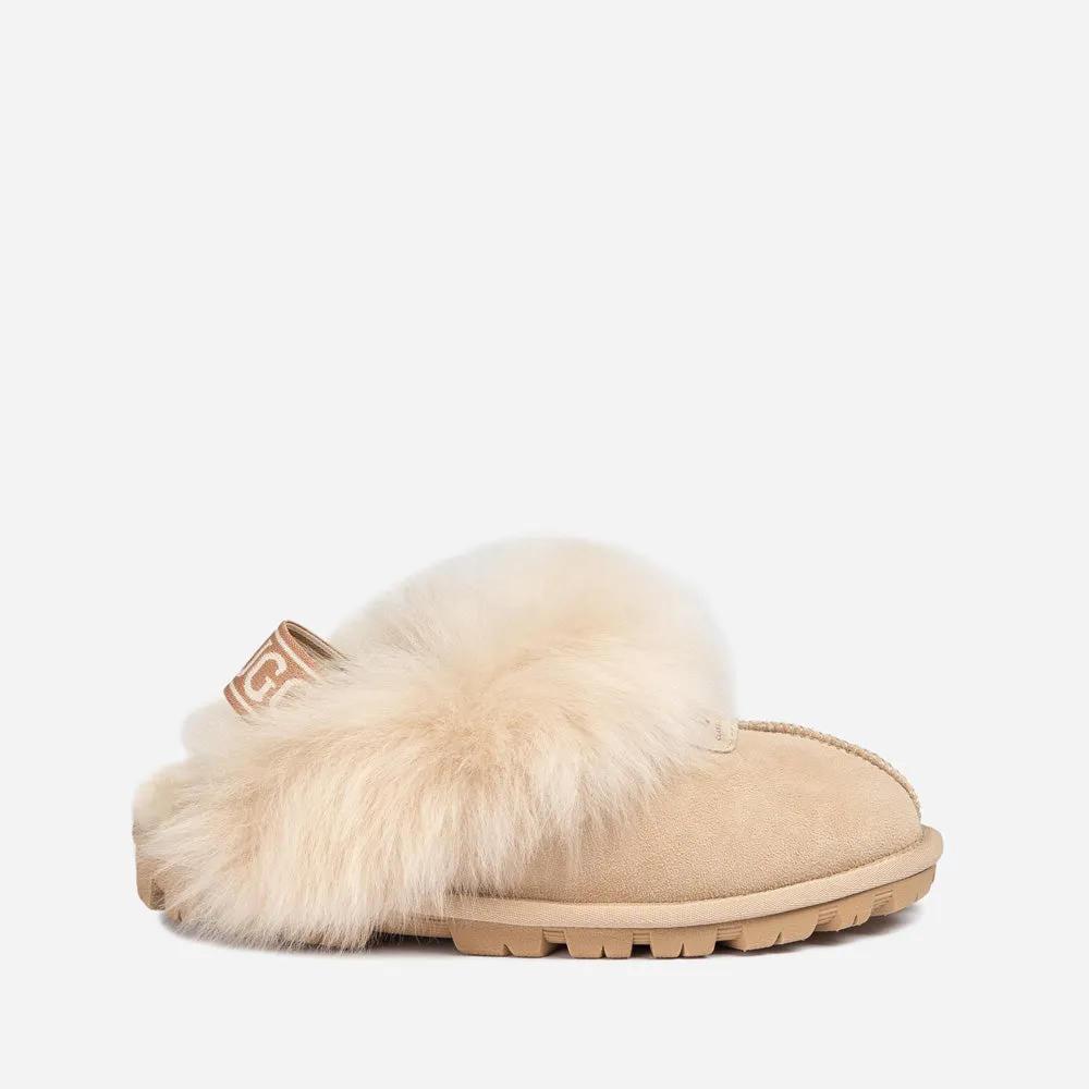 Ugg Coquette Premium Esperanza Sheepskin Slipper (Elastic Backstrap) (Detachable Feature)