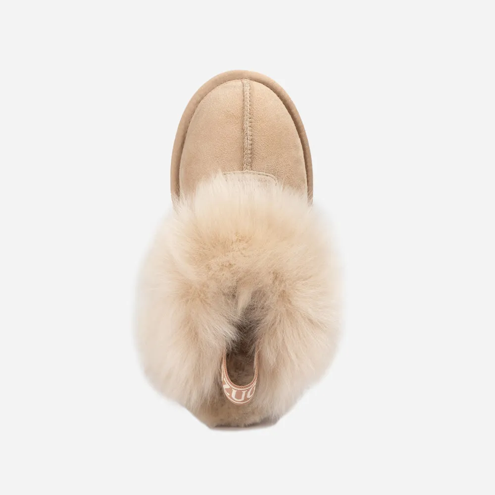 Ugg Coquette Premium Esperanza Sheepskin Slipper (Elastic Backstrap) (Detachable Feature)