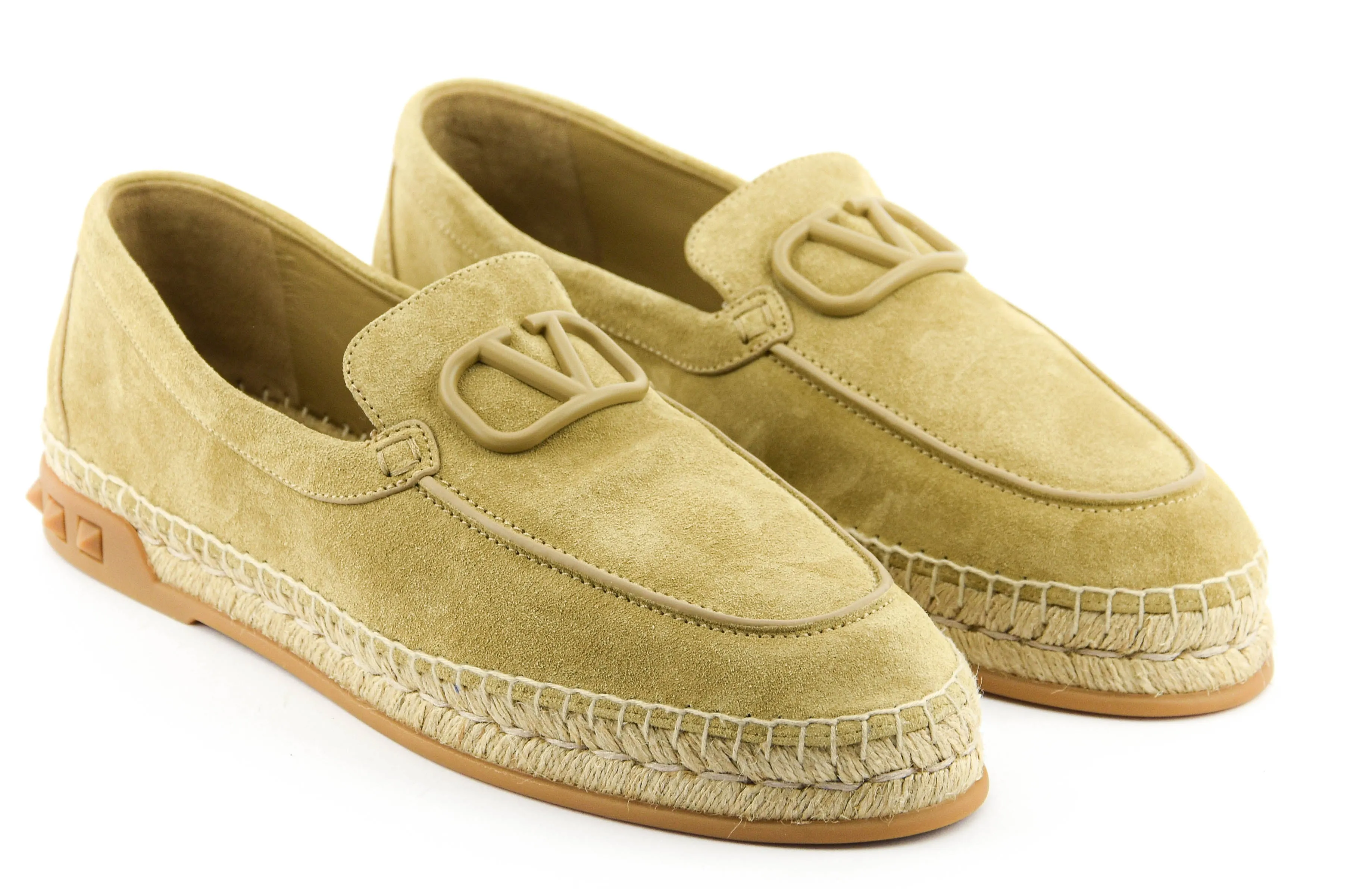 VALENTINO GARAVANI V-LOGO ESPADRILLE SAND