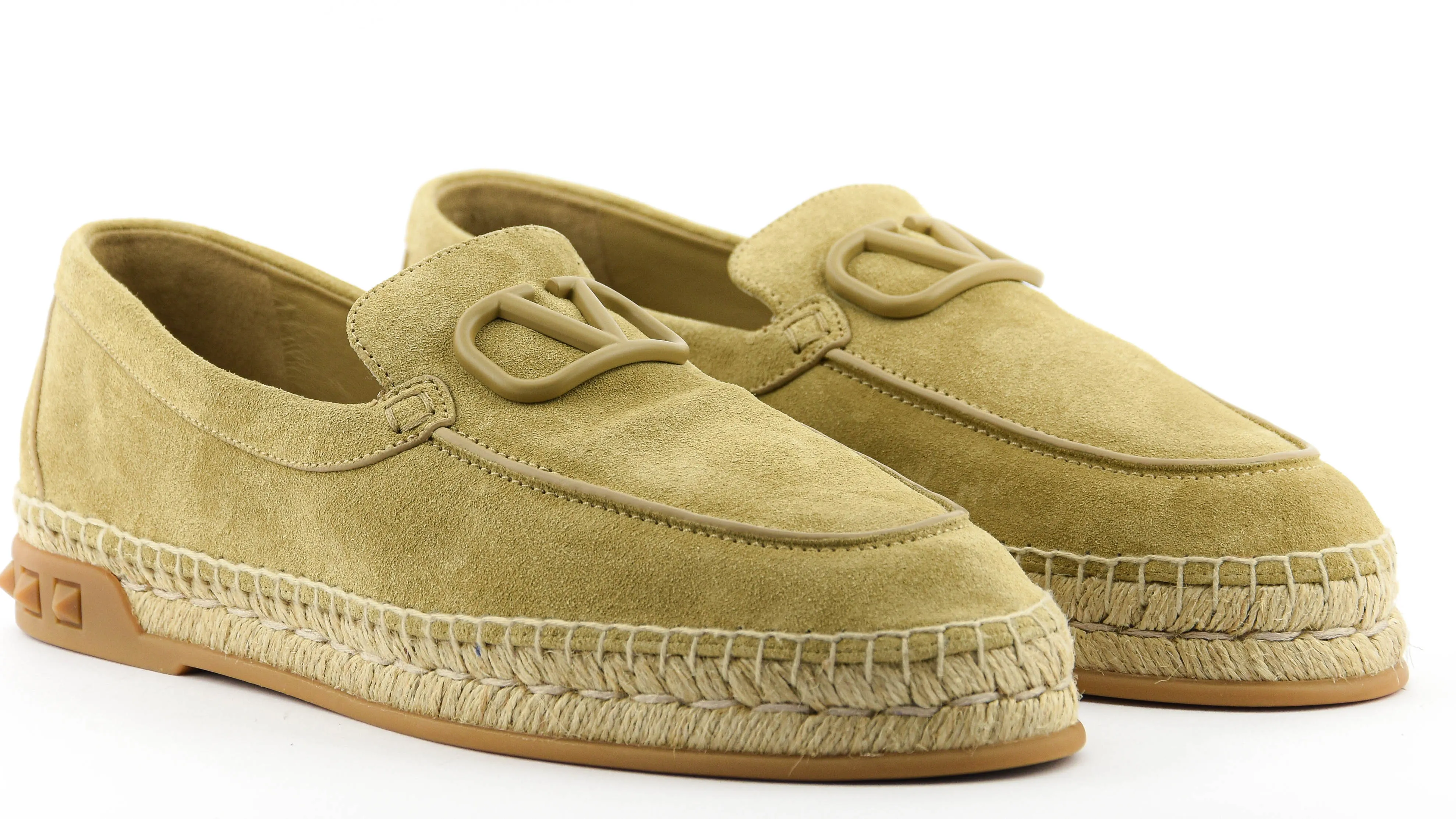 VALENTINO GARAVANI V-LOGO ESPADRILLE SAND