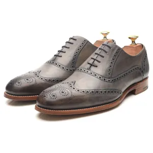 'Valiant' Grey Leather Brogues UK 9 F