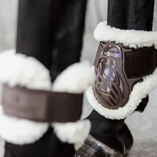 Vegan Sheepskin Young Horse Fetlock Boots