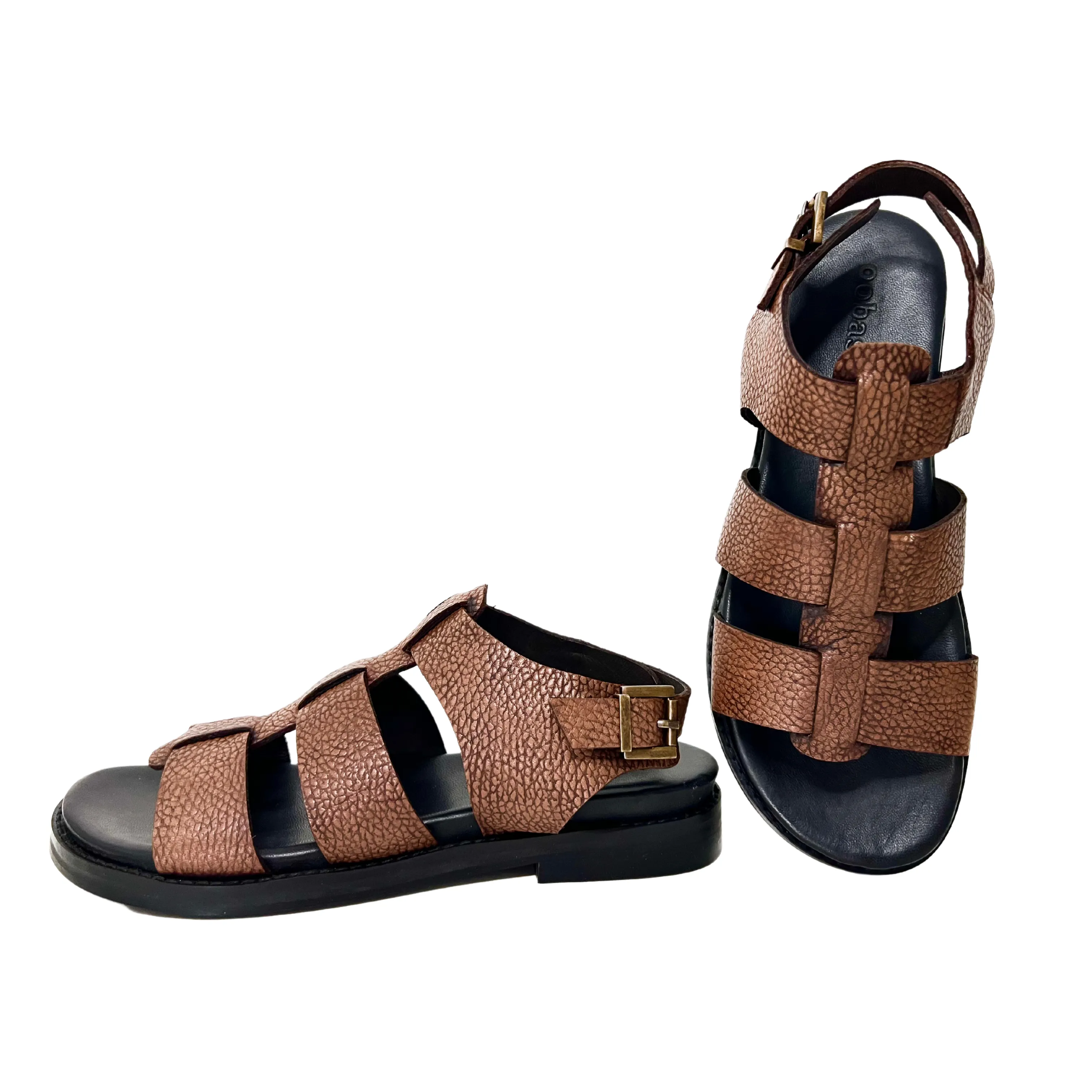 Vera combat platform sandal Tan