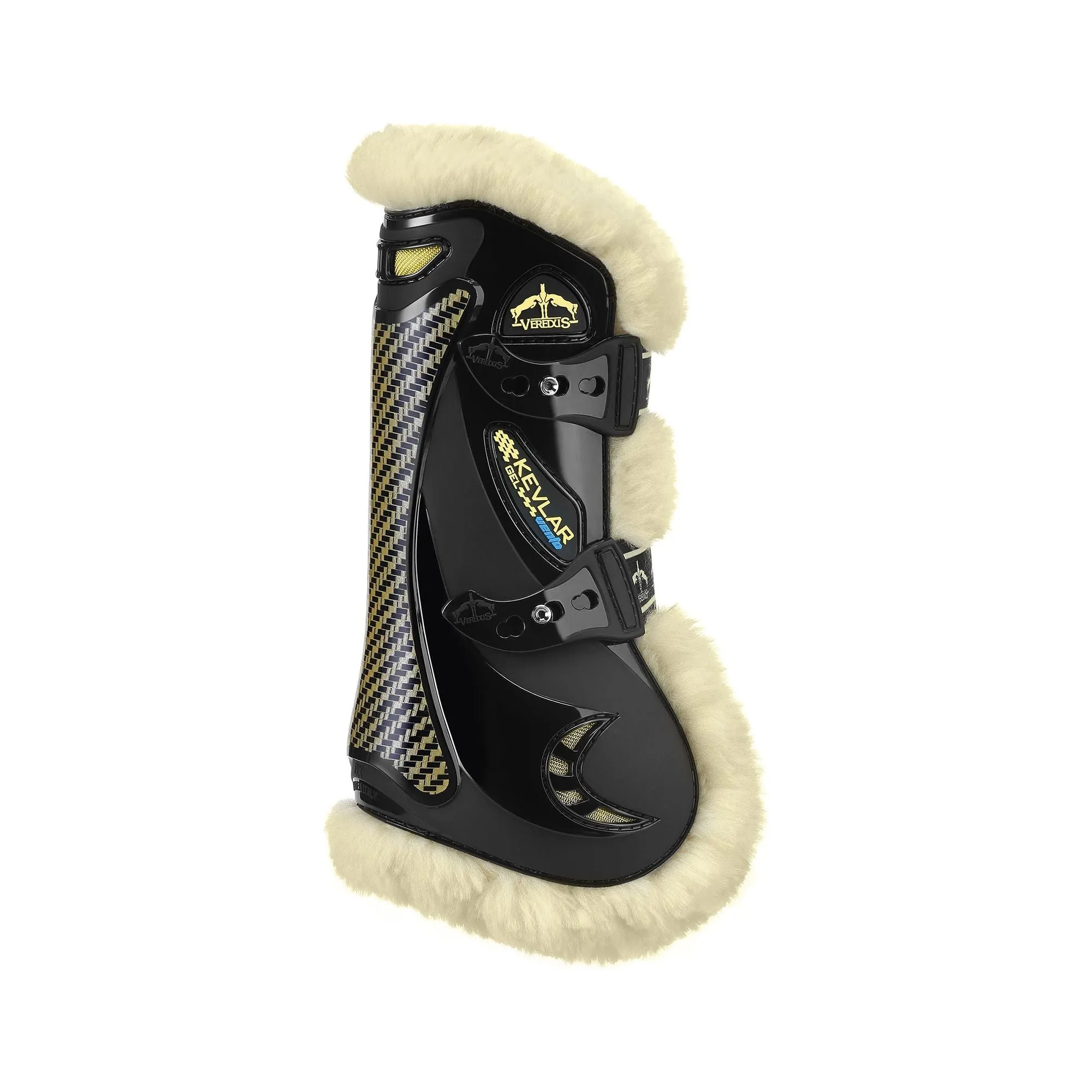 Veredus Kevlar Gel Vento Tendon Boots - Front leg - Horse - Black