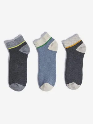 WES Lounge Multicolour Cotton Blend Socks - Pack of 3