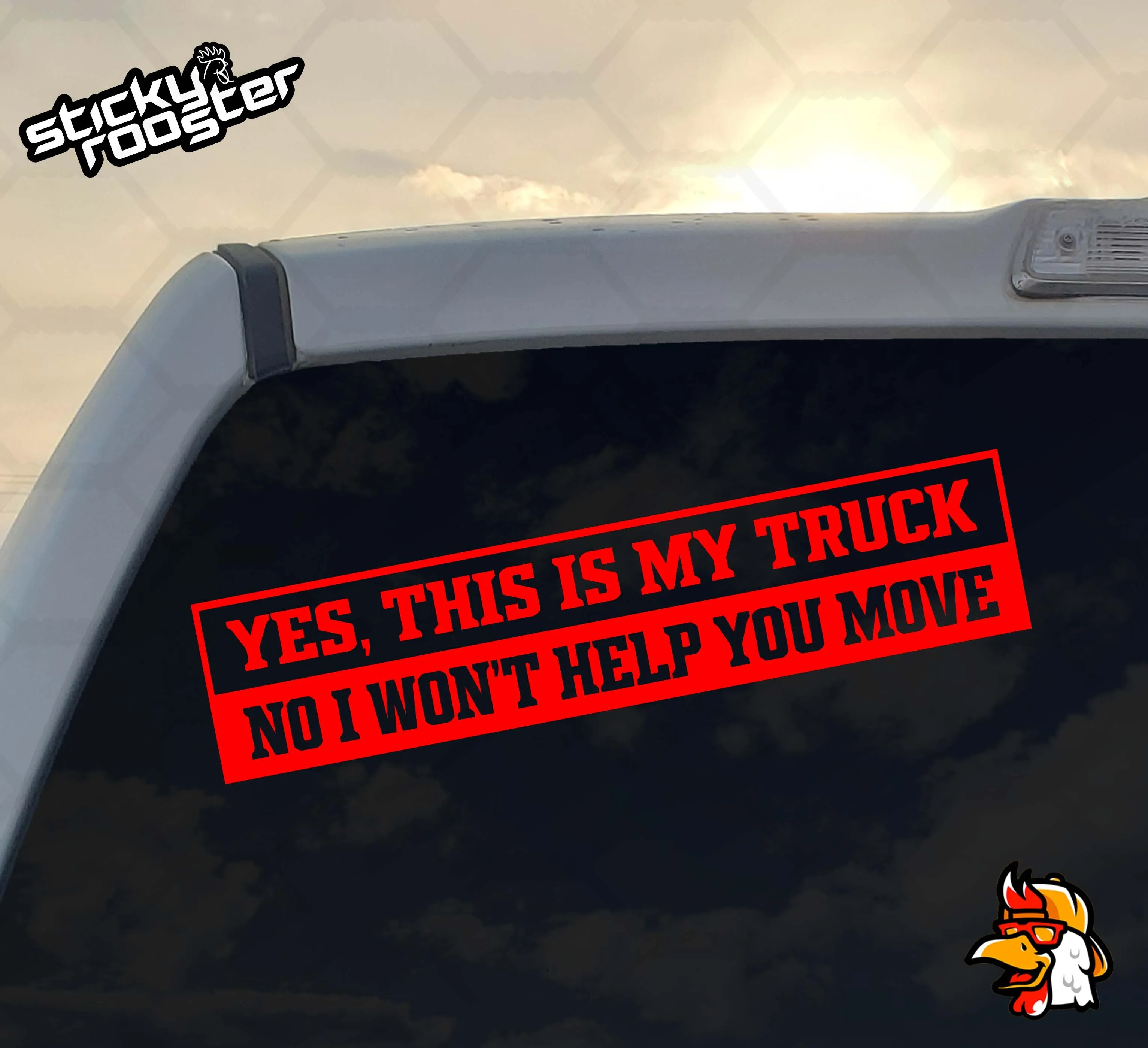 Yes, this is my truck. No I won't help you move decal